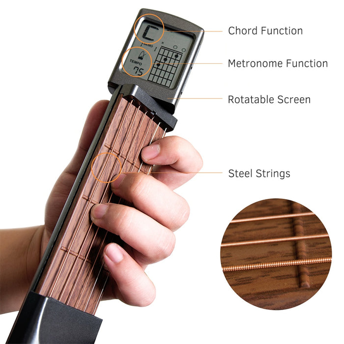 Portable Pocket 6 Frets Guitar Practice Tool