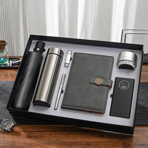 High Quality 7-Piece Luxury Business Gift Sets for New Year & Christmas Corporate Promotions Bank Insurance Employee Recognition