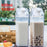 Transparent Milk Carton Style Juice Bottle