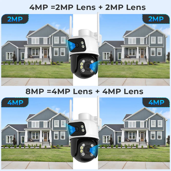 Dual Lens WiFi IP Camera Security