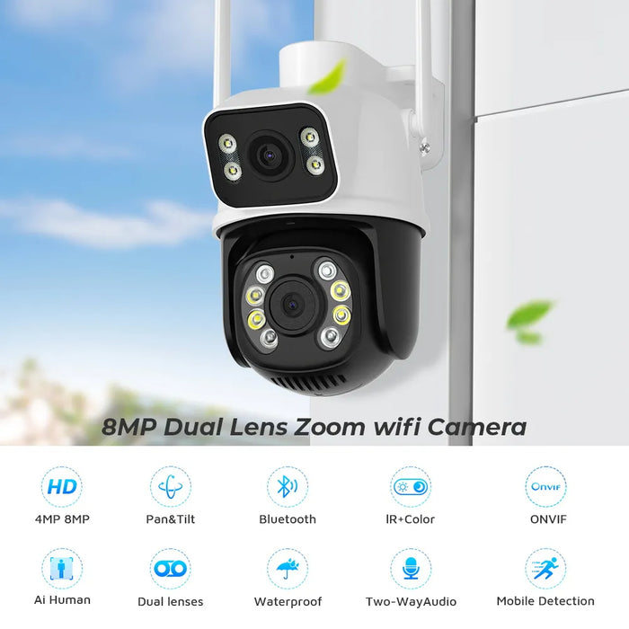 Dual Lens WiFi IP Camera Security